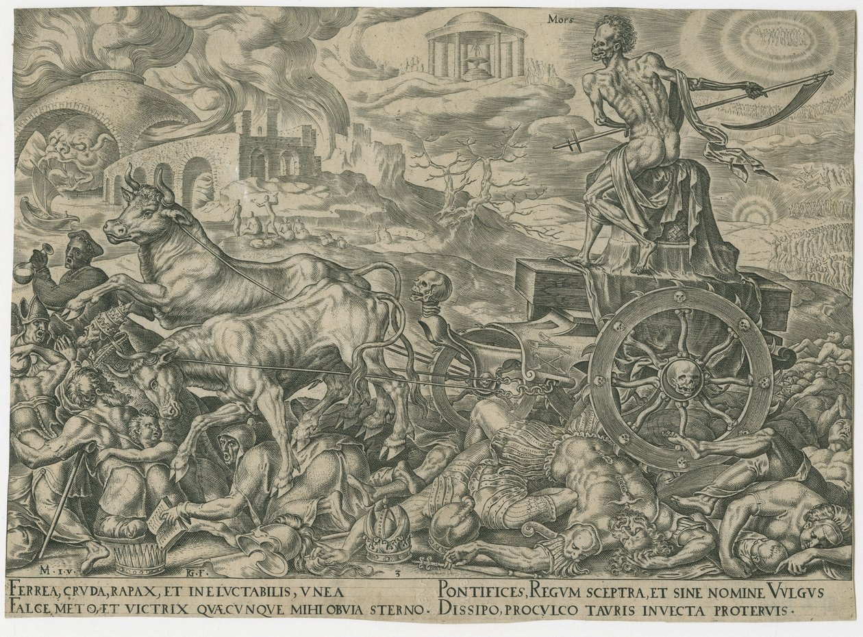 Dödens triumf, ca. 1565. av Philipp Galle
