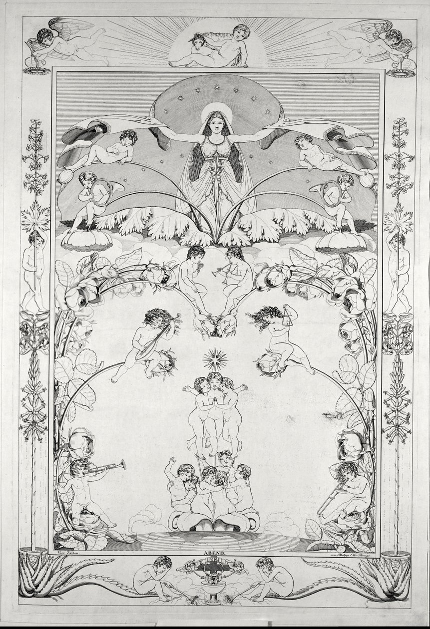 Kväll ... (gravyr) av Philipp Otto Runge