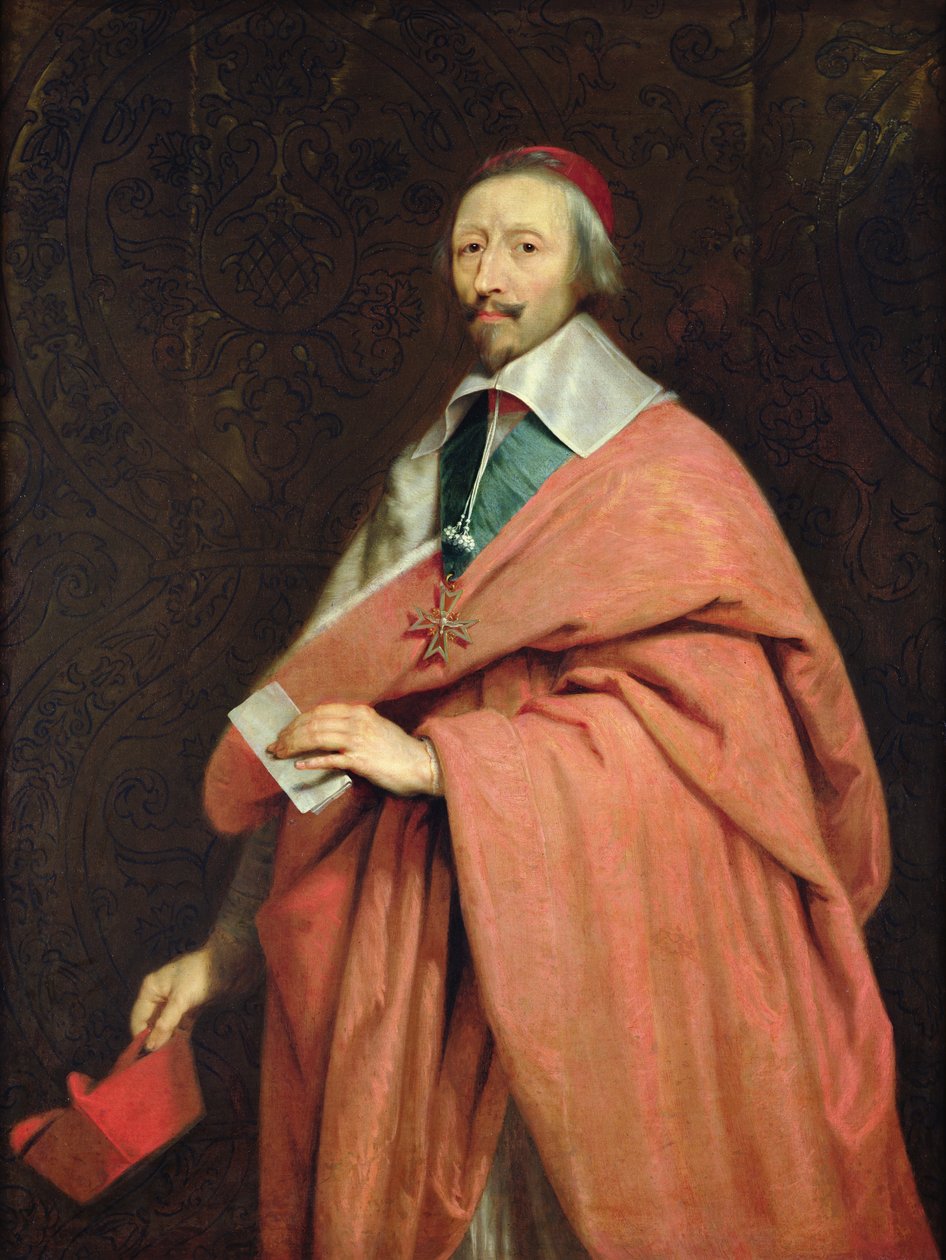 Kardinal Richelieu (1585-1642) c.1639 av Philippe de Champaigne