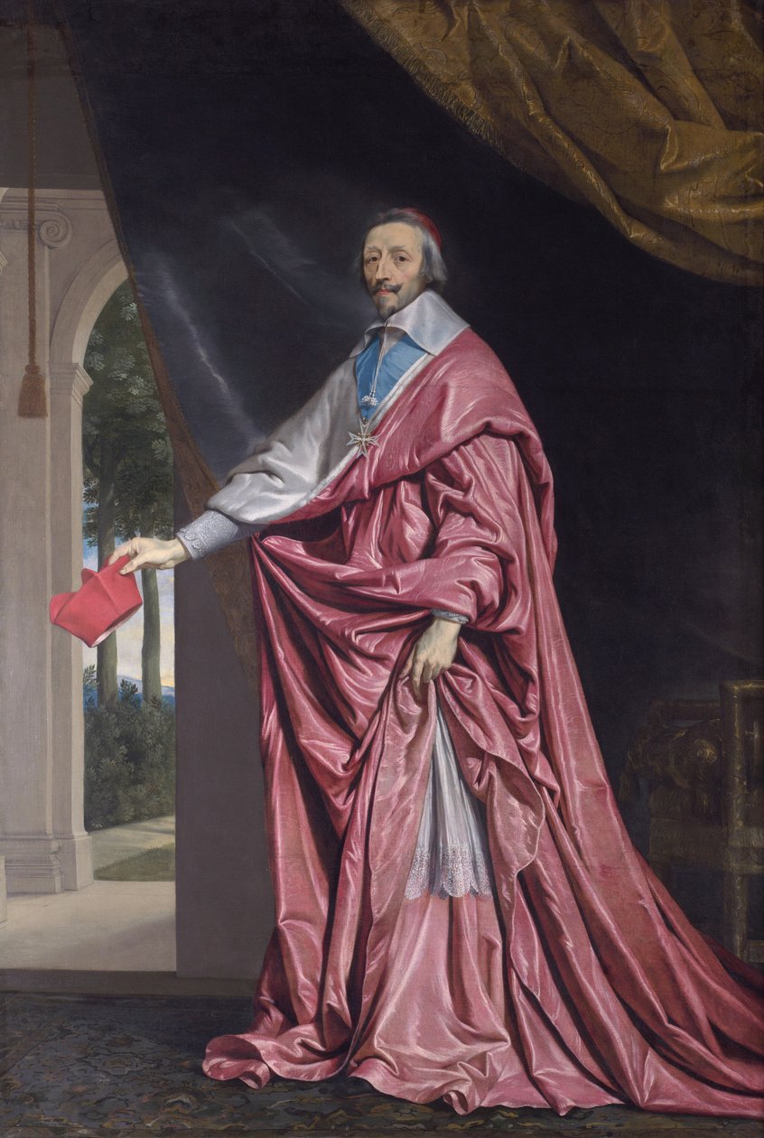 Porträtt av kardinal de Richelieu (1633-40) av Philippe de Champaigne