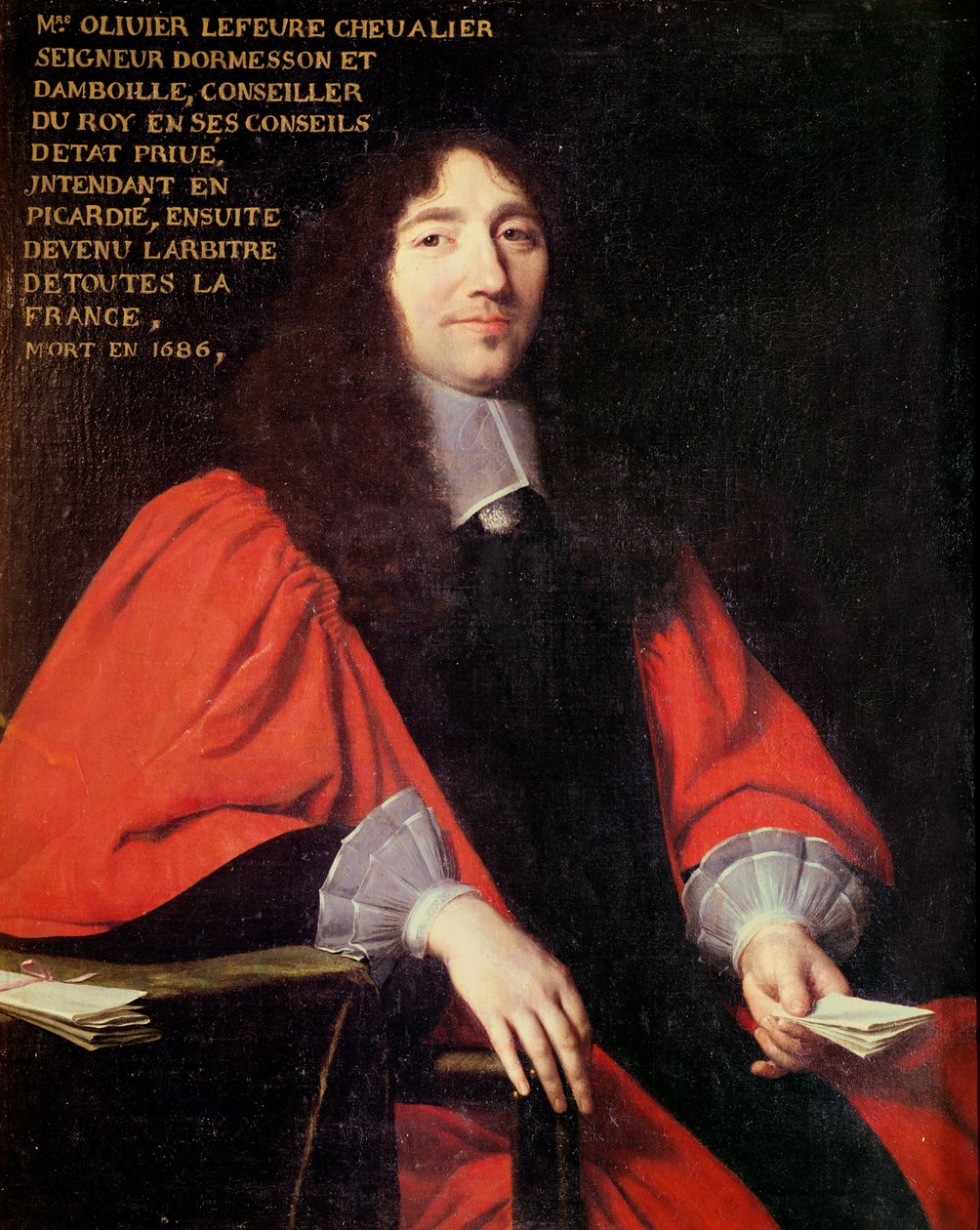 Porträtt av Olivier Lefevre (d.1686) av Philippe de Champaigne