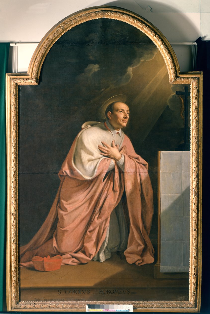Den helige Karl Borromeo (1538-84) av Philippe de Champaigne