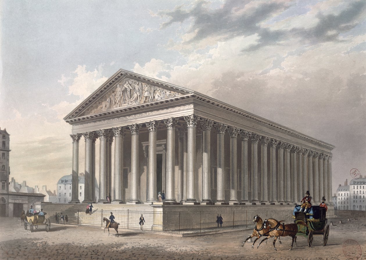 Exteriör vy av Madeleine, Paris av Philippe Benoist
