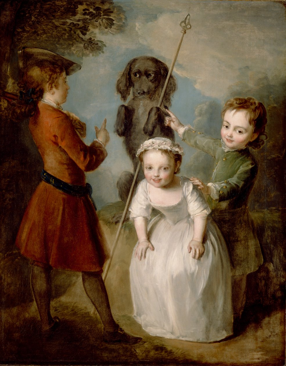 Spelande soldat, ca 1743 av Philippe Mercier