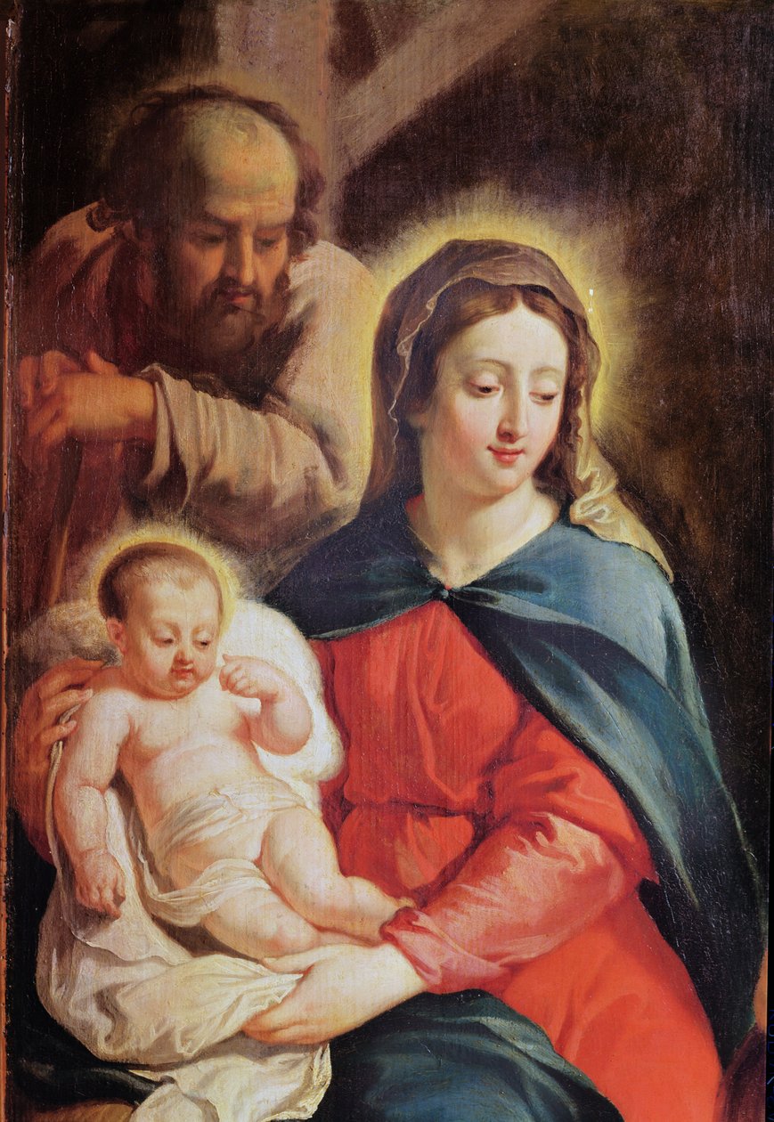 De tre visefolkens tillbedjan (detalj) av Philippe de Champaigne
