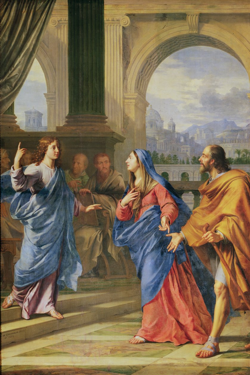 Jesus bland läkarna, 1663 av Philippe de Champaigne