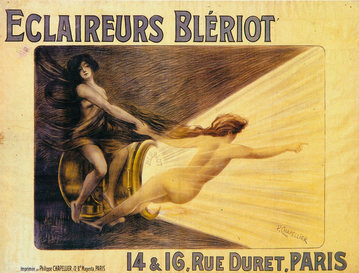 Annons för Bleriot-strålkastare, c1905 av Philippe Chapellier