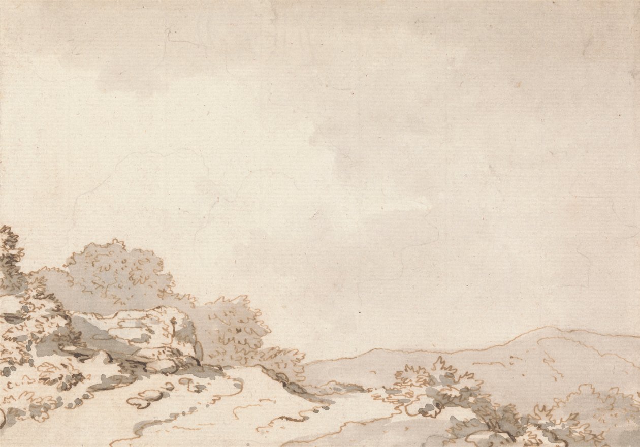 En stig på en kulle av Philippe Jacques de Loutherbourg