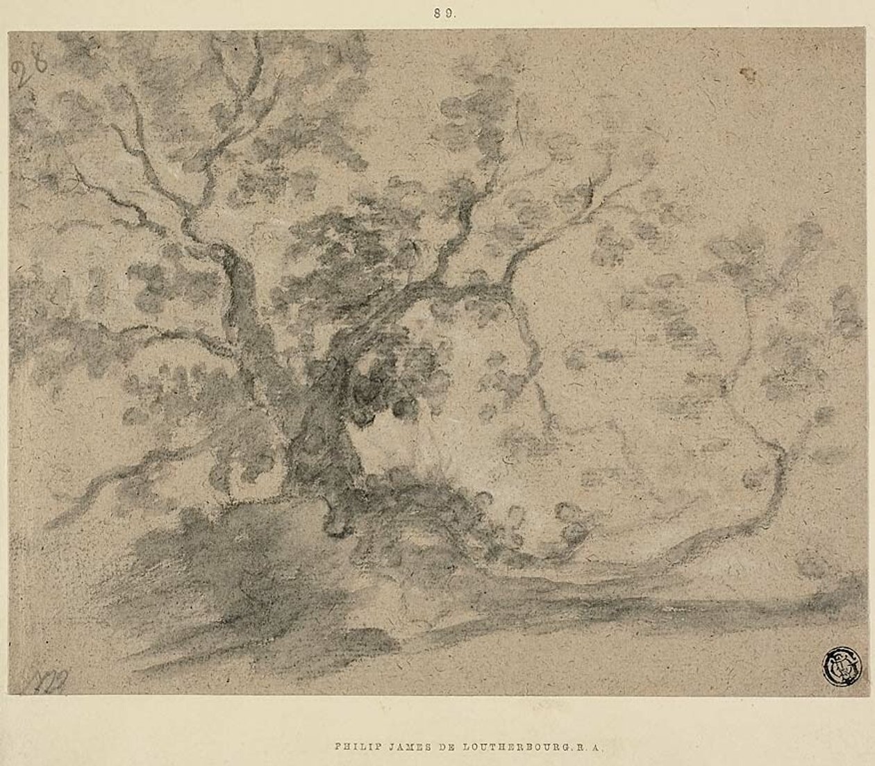 Träd av Philippe Jacques de Loutherbourg II