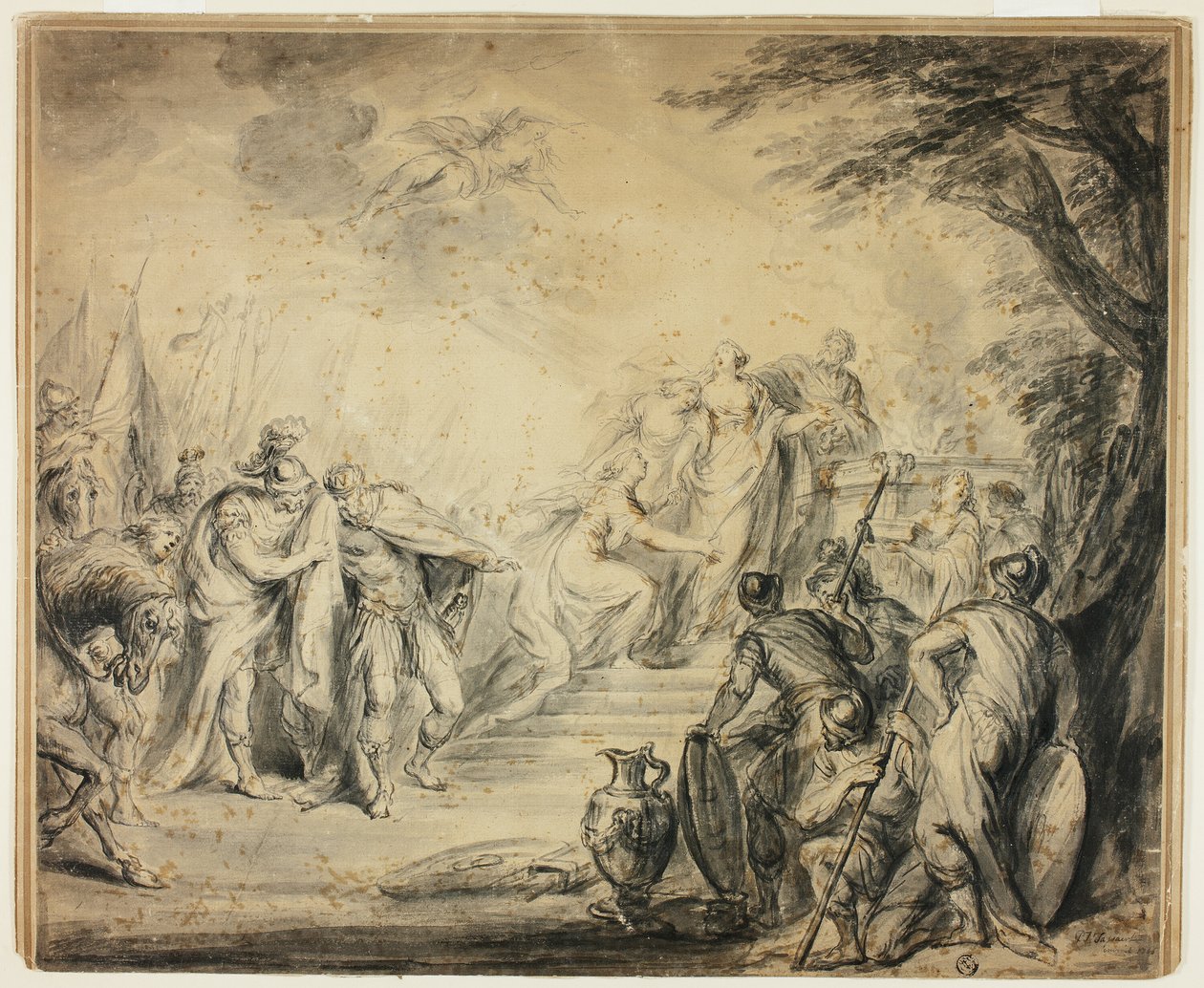 Offer av Iphigenia av Philippe Joseph Tassaert
