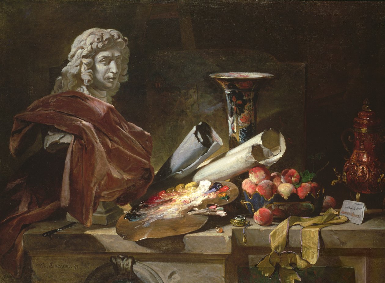 Homage till Chardin, 1871 av Philippe Rousseau