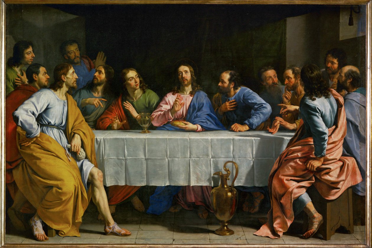La cene - den sista måltiden ... av Philippe de Champaigne