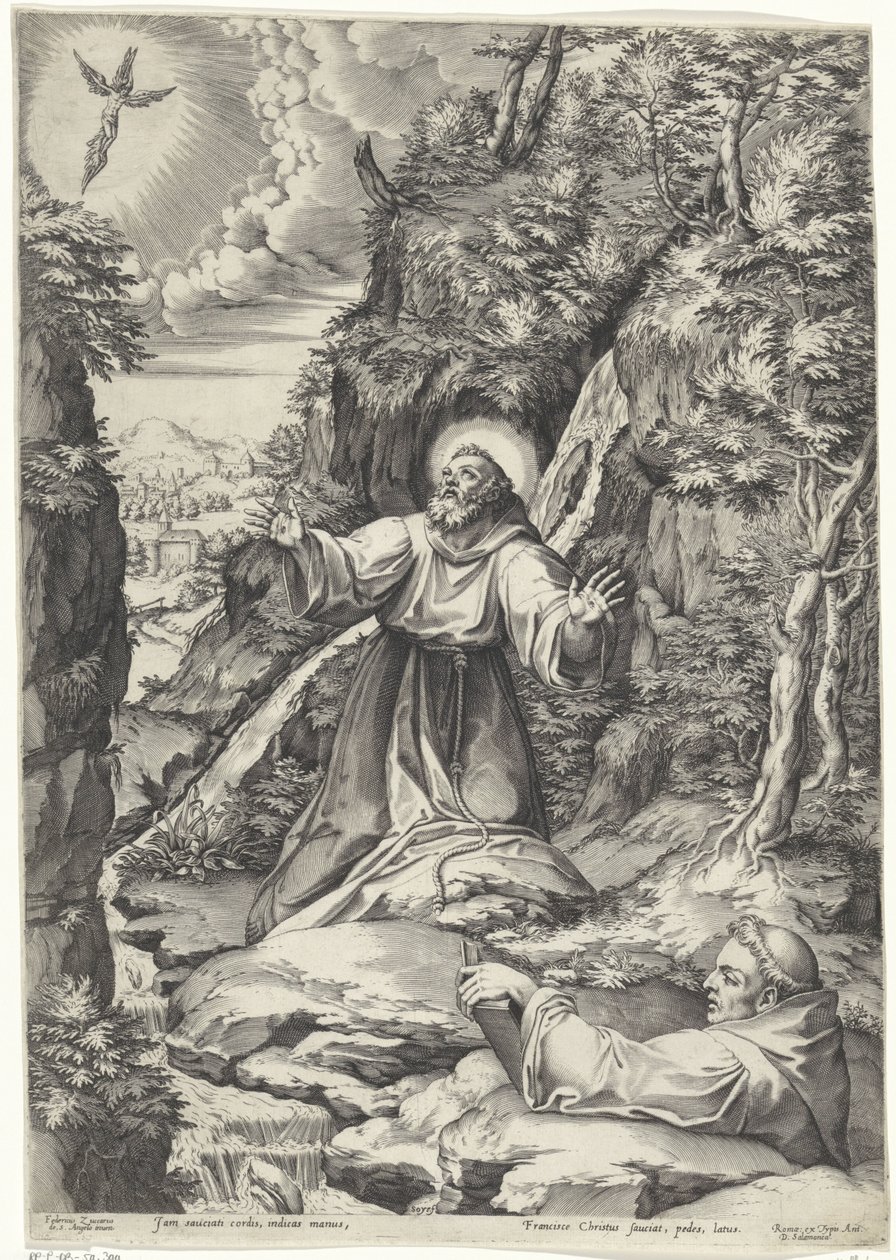 Franciskus av Assisi får stigmata av Philippe de Soye