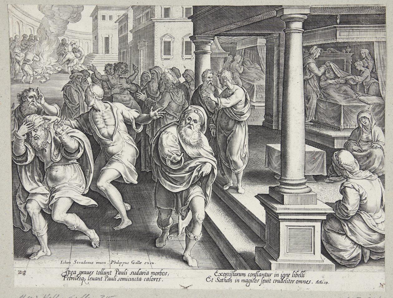 Begravningen av St. Stefan av Philips Galle