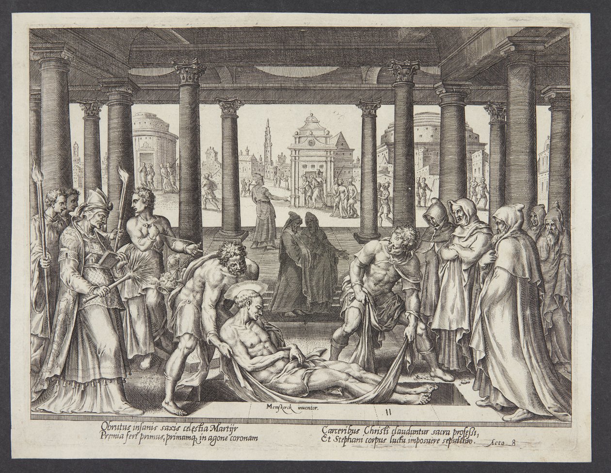 Begravningen av St. Stefan av Philips Galle