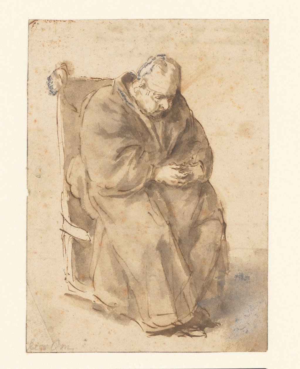 Joost van den Vondel, sittande av Philips Koninck