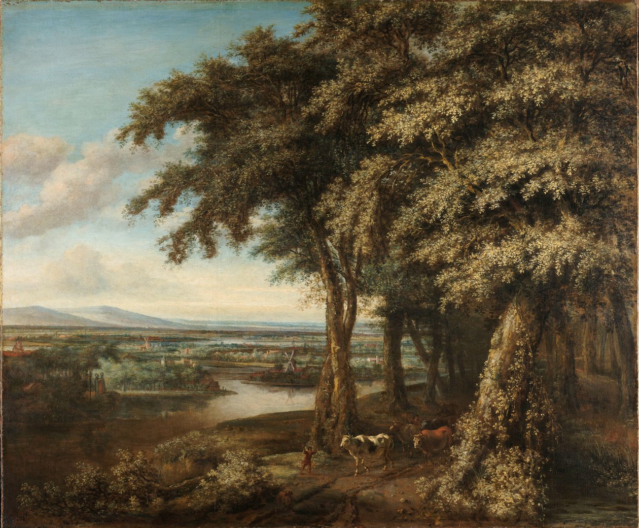 Ingången till skogen av Philips Koninck
