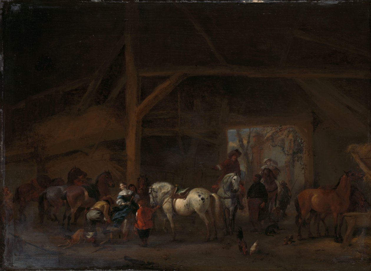 Ett stall av Philips Wouwerman