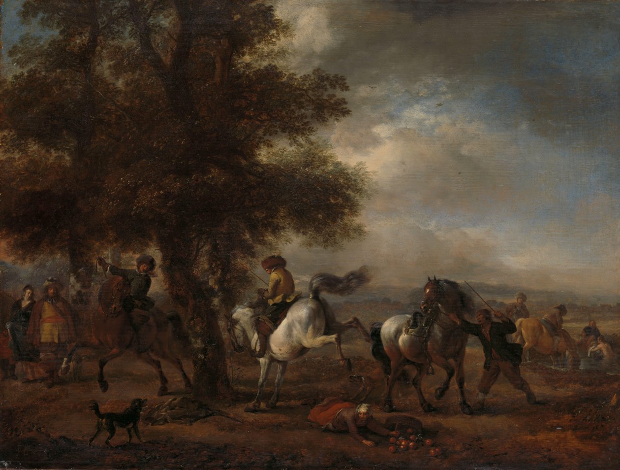 The Bucking Grey av Philips Wouwerman