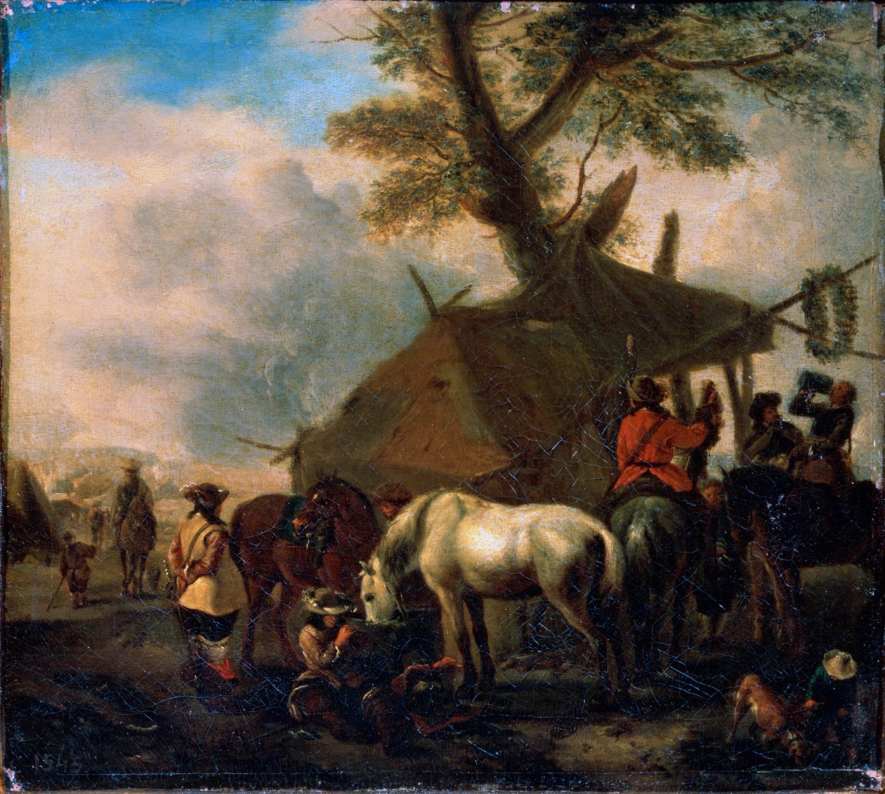 Vattenplatsen, 1600-talet. av Philips Wouwerman