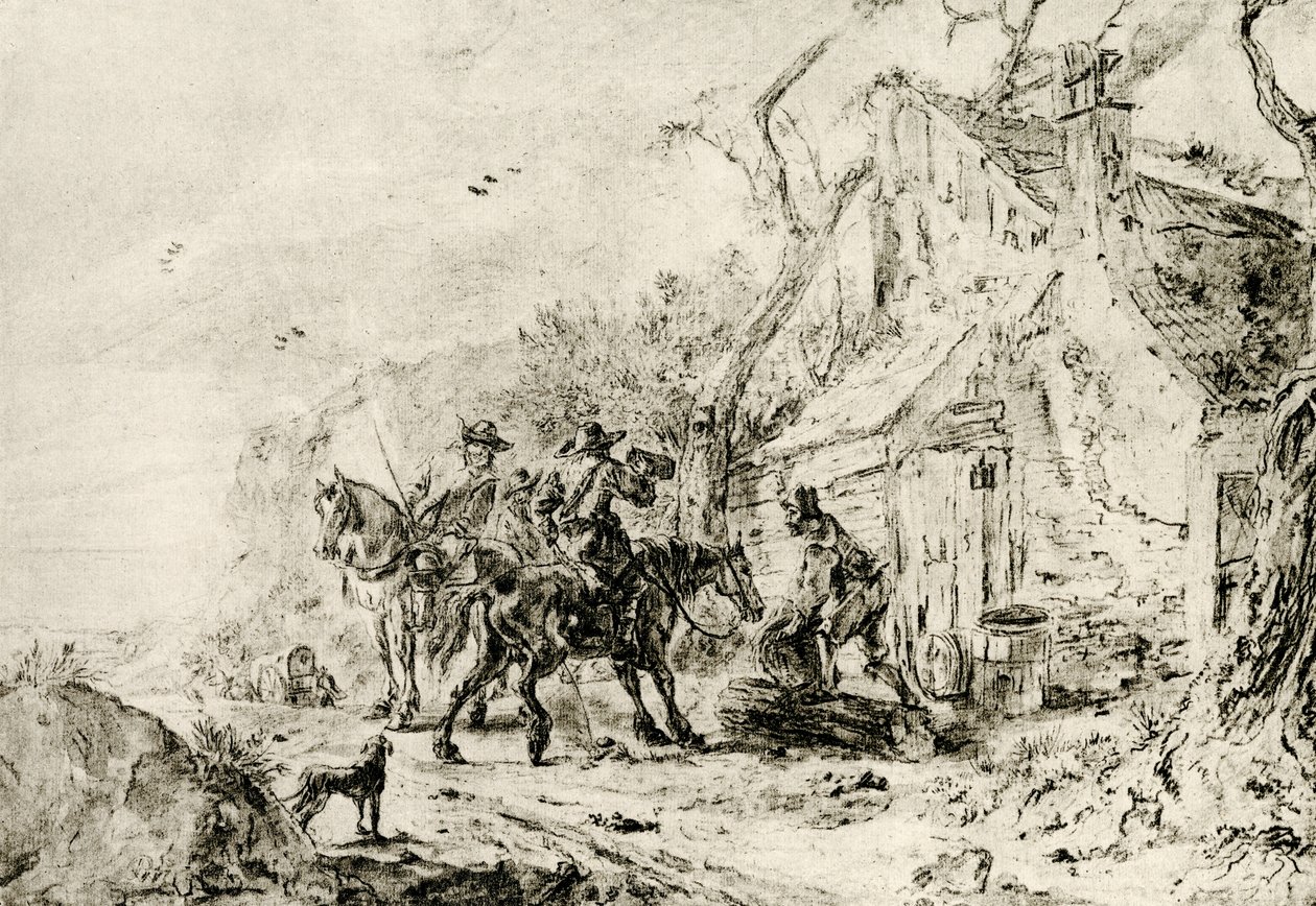 Stanna vid krogen av Philips Wouwerman