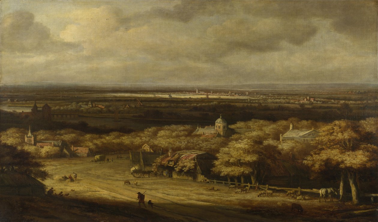 Ett vidsträckt landskap, ca. 1670 av Philips de Koninck