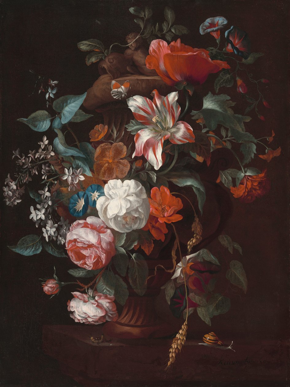 Blommor i en vas, ca. 1700. av Philips van Couwenbergh