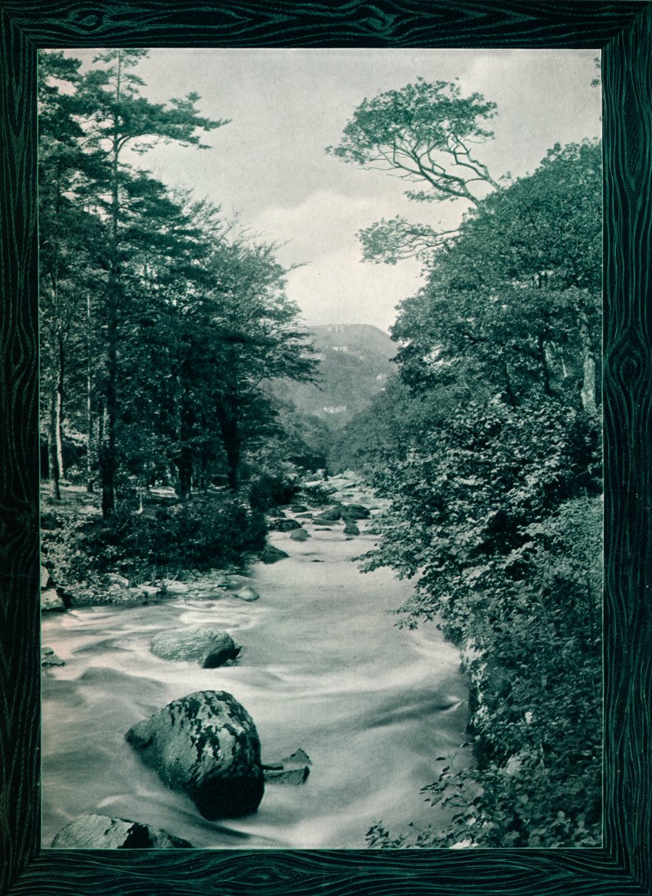 River Lyn, Lynmouth, c1908 av Photochrom Co Ltd of London