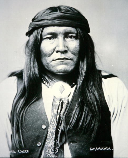 Chato Chief of Chiricahua Tribe (s/v foto) av Photographer American