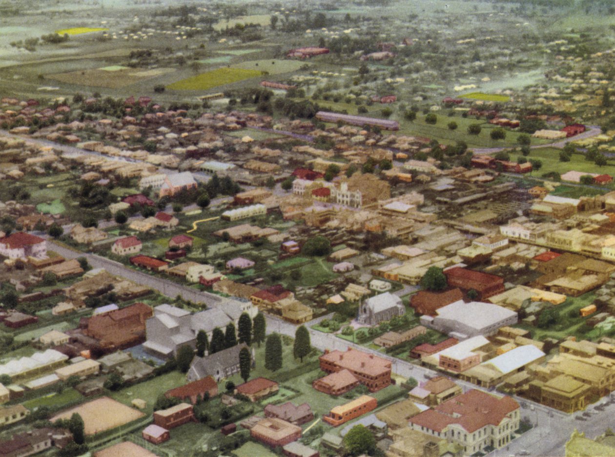 Queensland, Australien: Toowoomba från luften (foto) av Photographer Australian