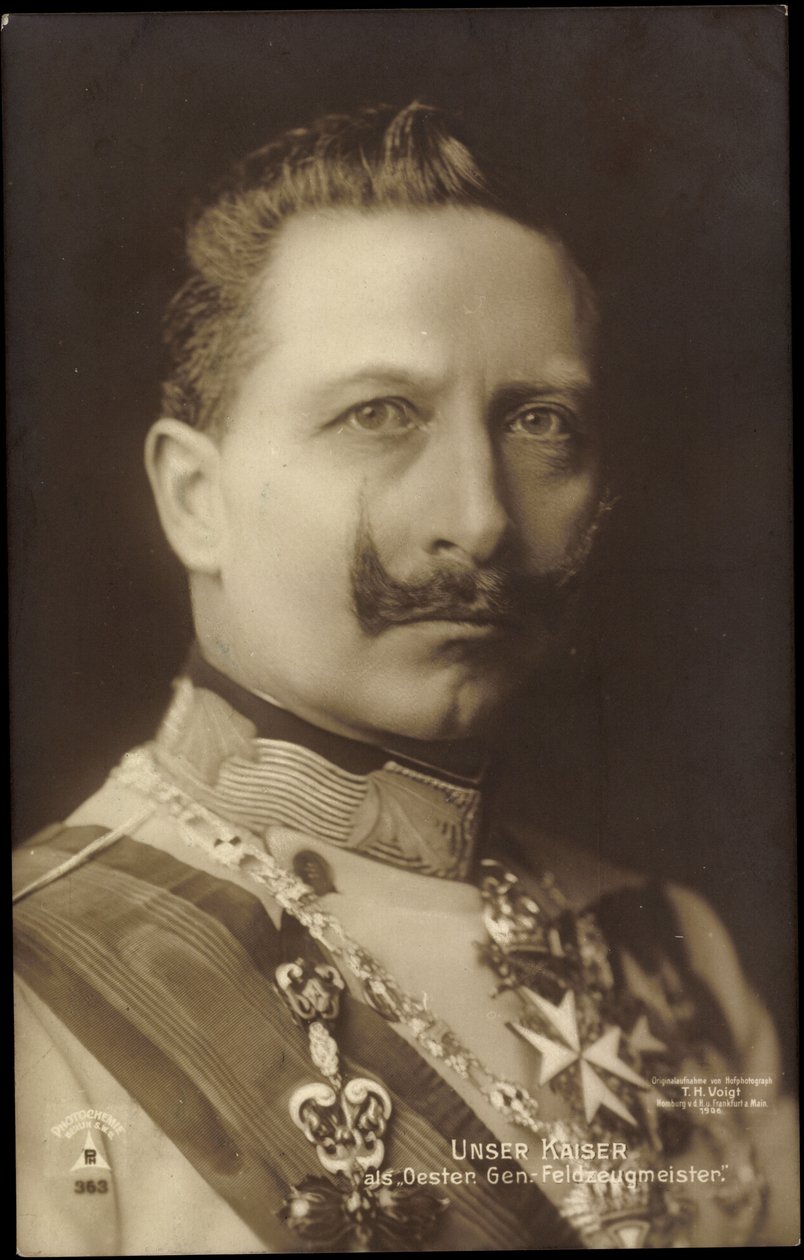 Kaiser Wilhelm 2 som österrikisk general Feldzeugmeister av Photographer German