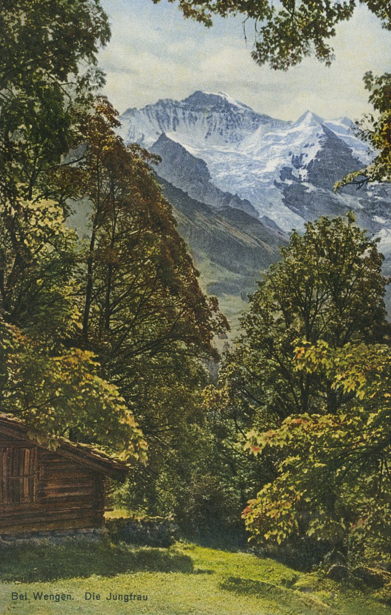 Wengen, Schweiz (färgfoto) av Photographer Swiss