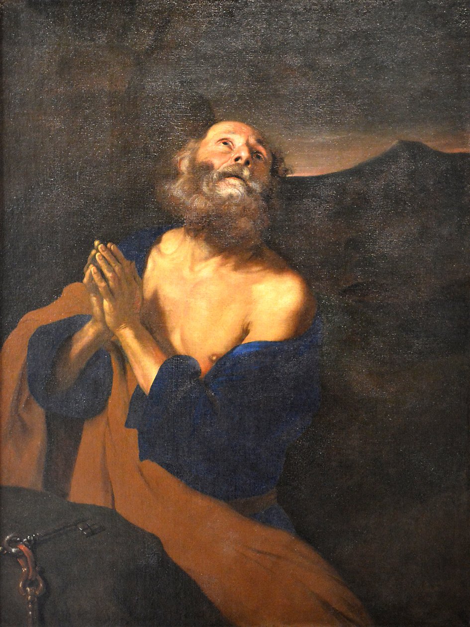 Sankt Peter i bön av Pier Francesco Mola