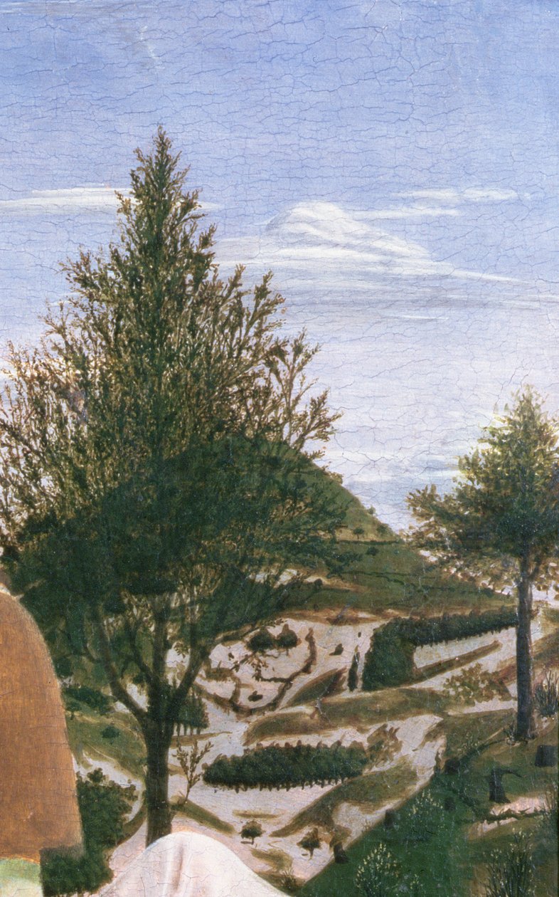Kristi dop, 1450-talet (tempera på panel) (detalj av 372) av Piero della Francesca