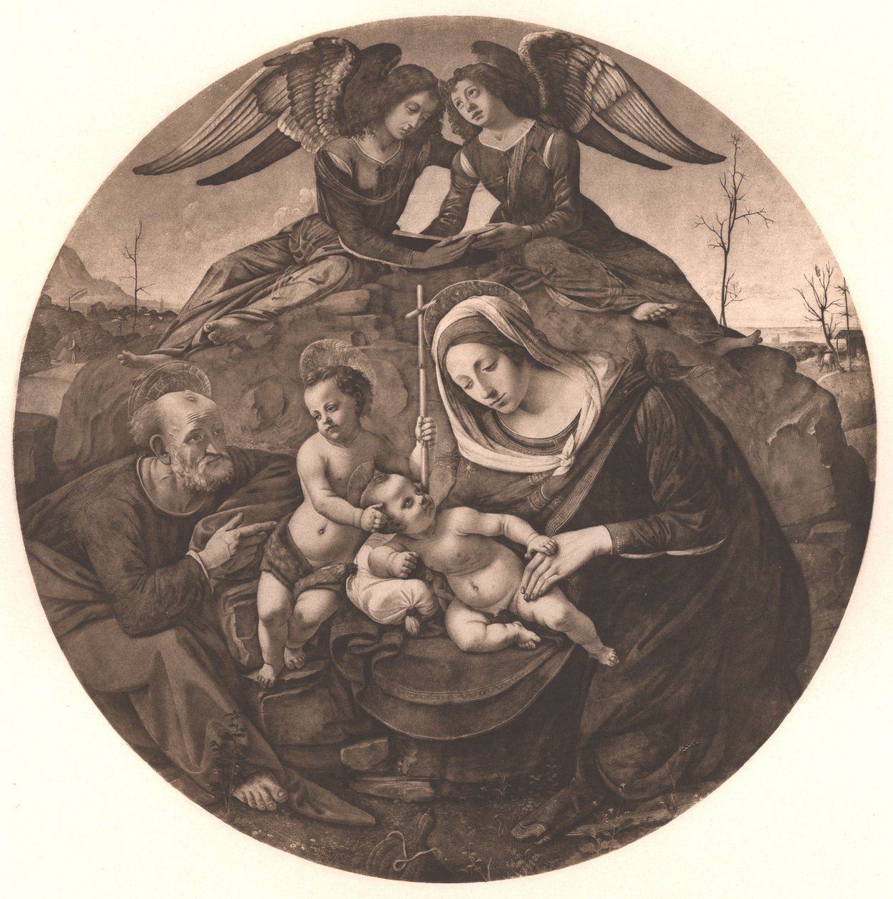 Den heliga familjen av Piero di Cosimo