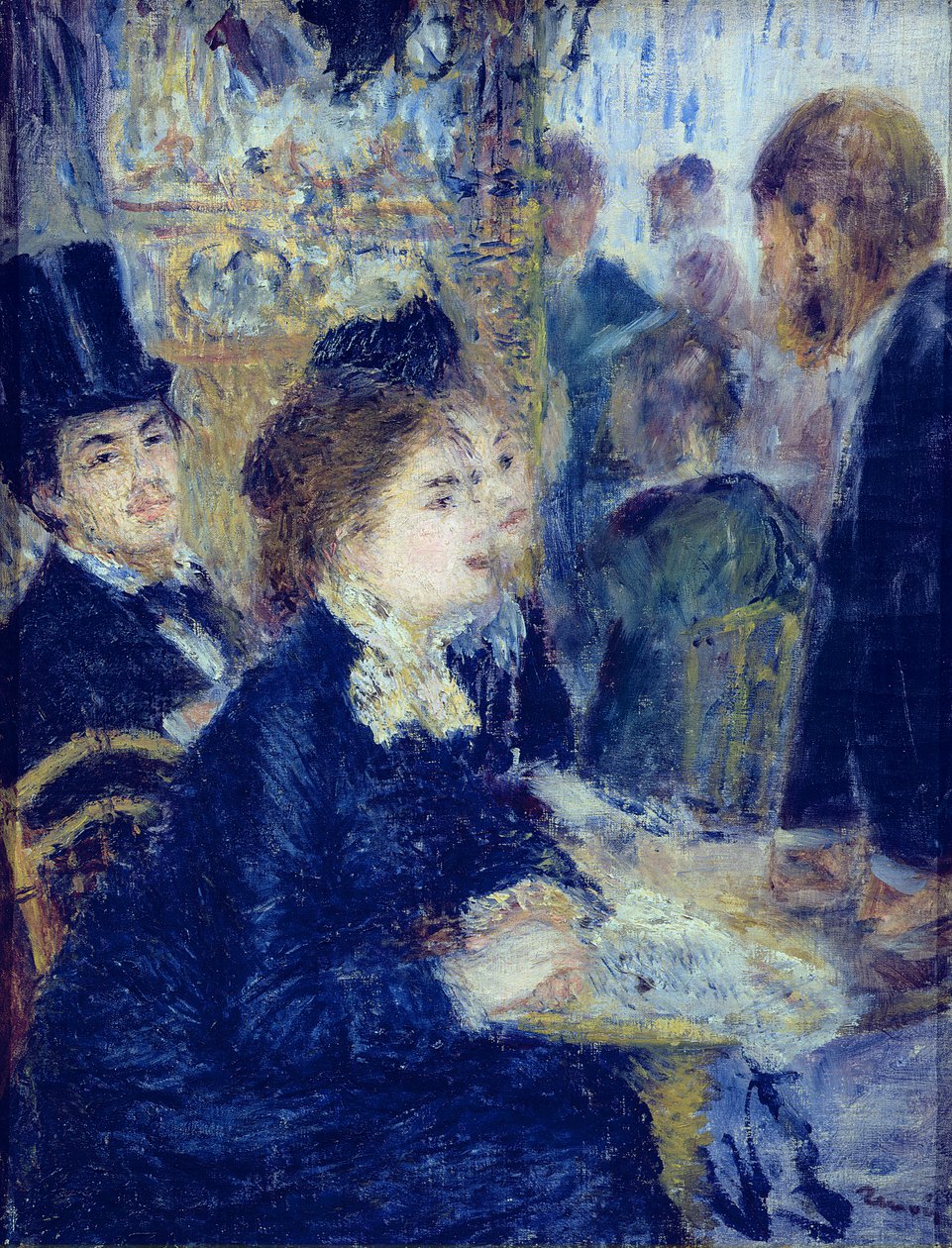 På kaféet, ca 1877 av Pierre Auguste Renoir