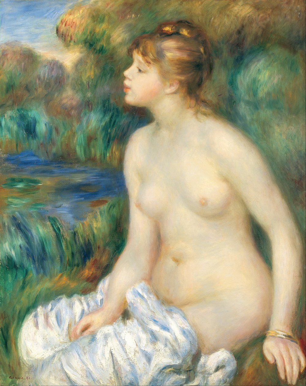 Bather av Pierre Auguste Renoir