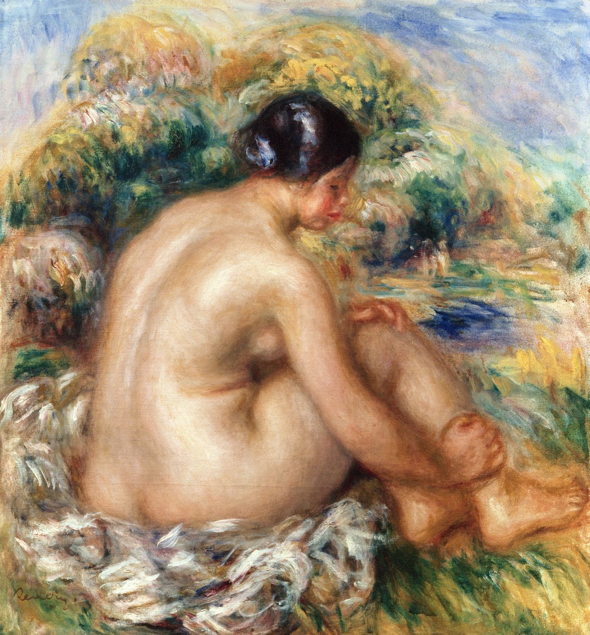 Badare, 1915 av Pierre Auguste Renoir