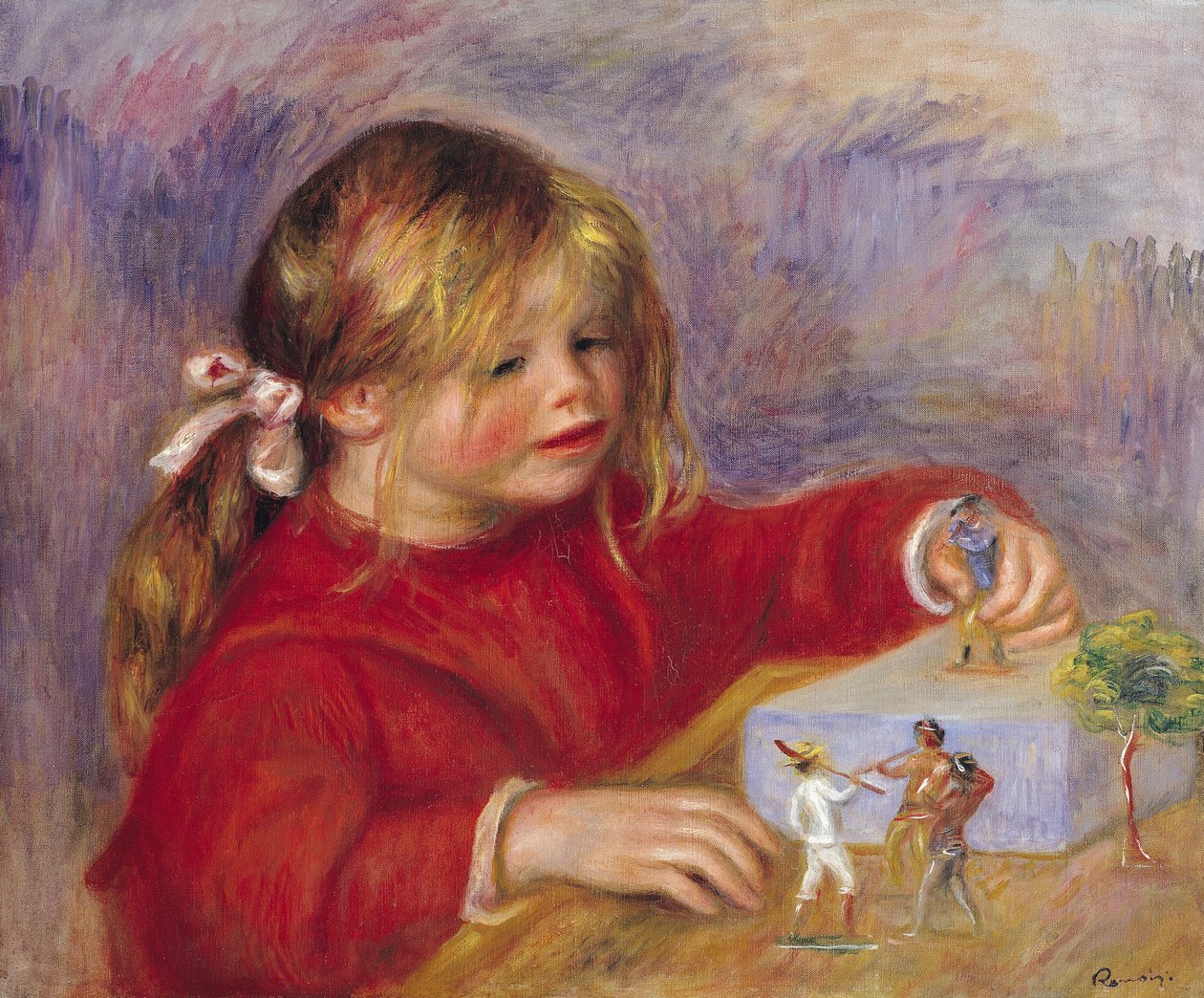 Claude Renoir (f. 1901) på Play, 1905 (se även 287547) av Pierre Auguste Renoir
