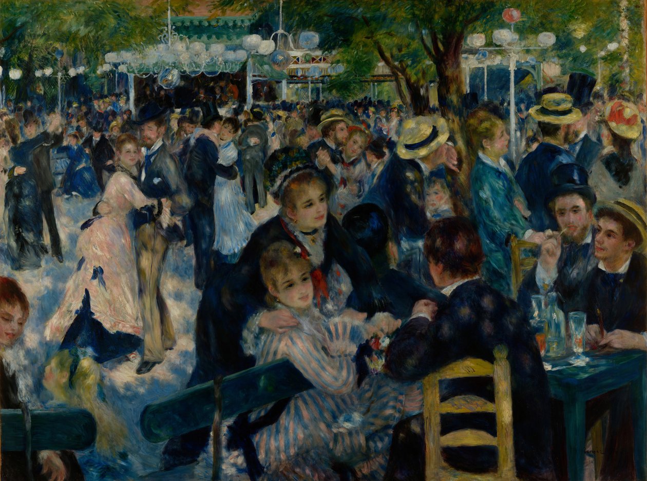 Dance at Le Moulin de la Galette av Pierre Auguste Renoir