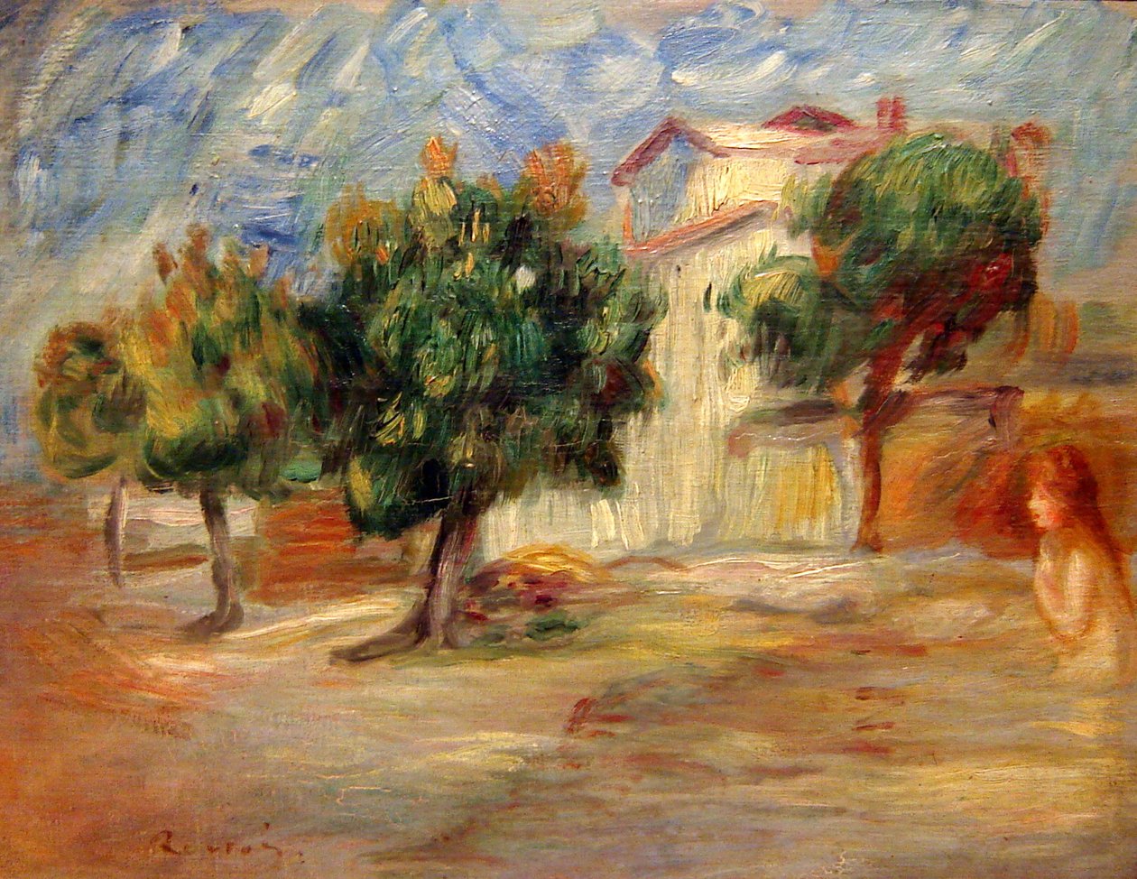 Desnudo en un paisaje av Pierre Auguste Renoir