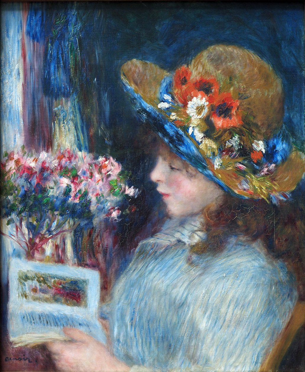 Tjejläsning av Pierre Auguste Renoir