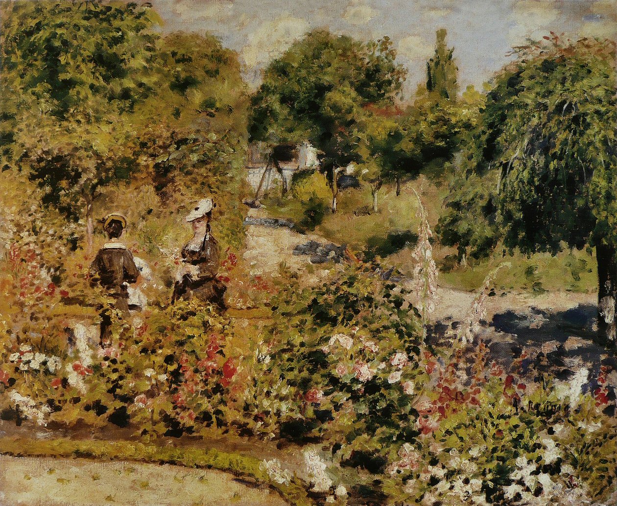 Jardin à Fontenay av Pierre Auguste Renoir