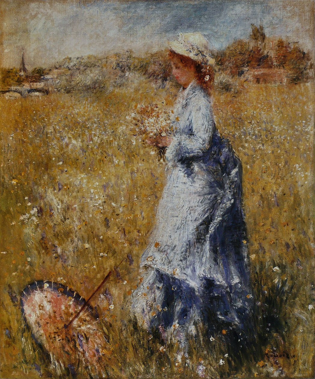 LOmbrelle renversée av Pierre Auguste Renoir