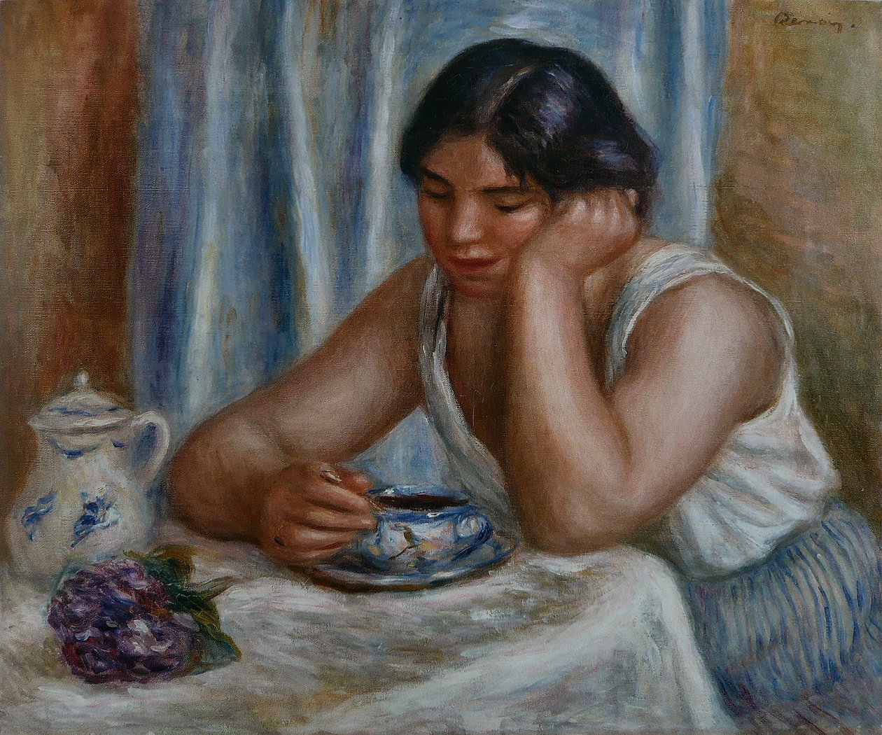 La Tasse de chocolat av Pierre Auguste Renoir