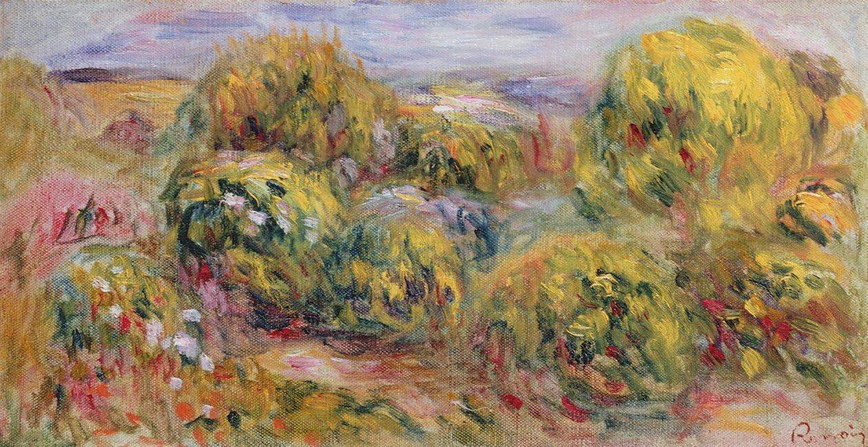 Landskab, 1916swed av Pierre Auguste Renoir