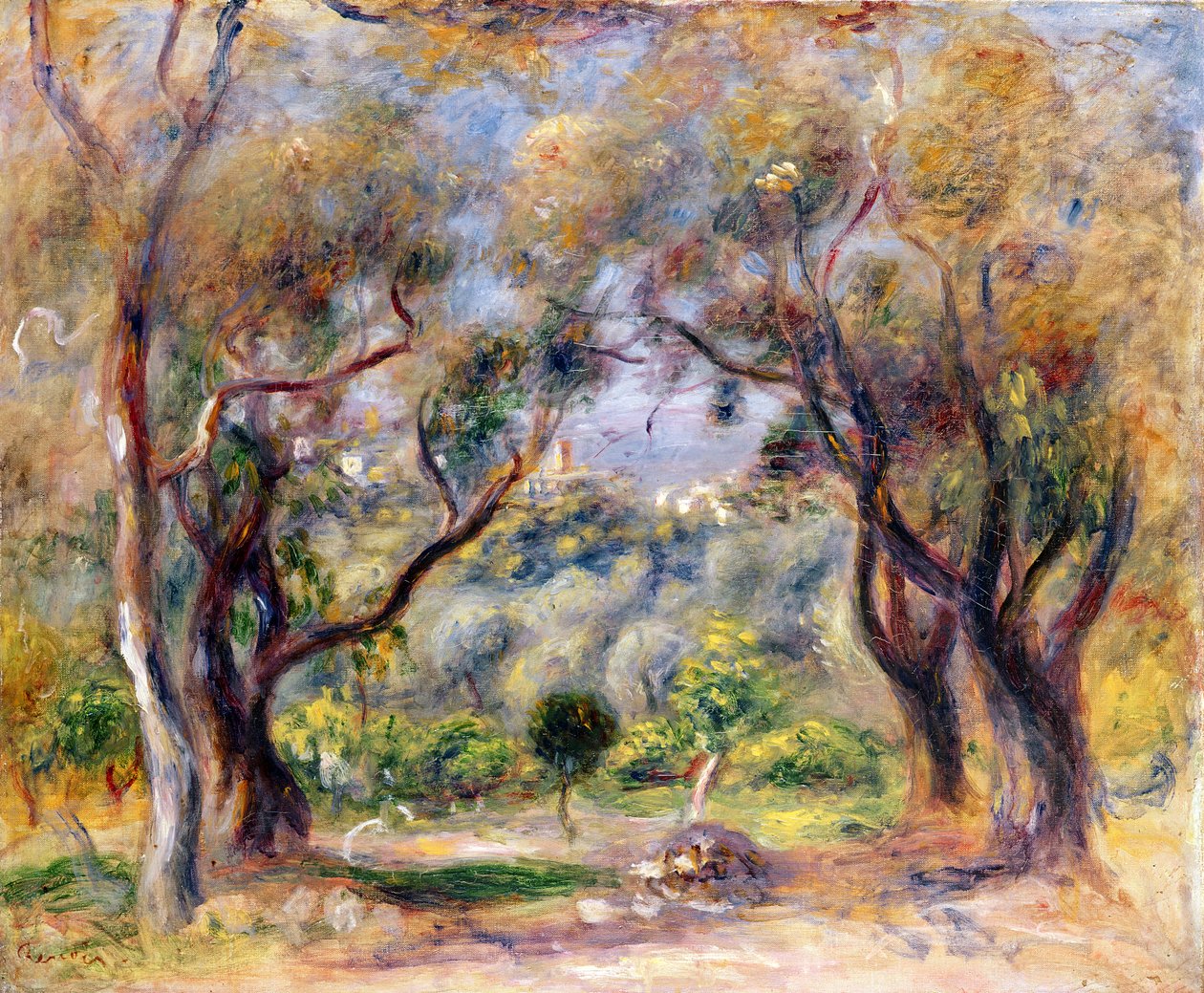 Landskap i Cagnes av Pierre Auguste Renoir