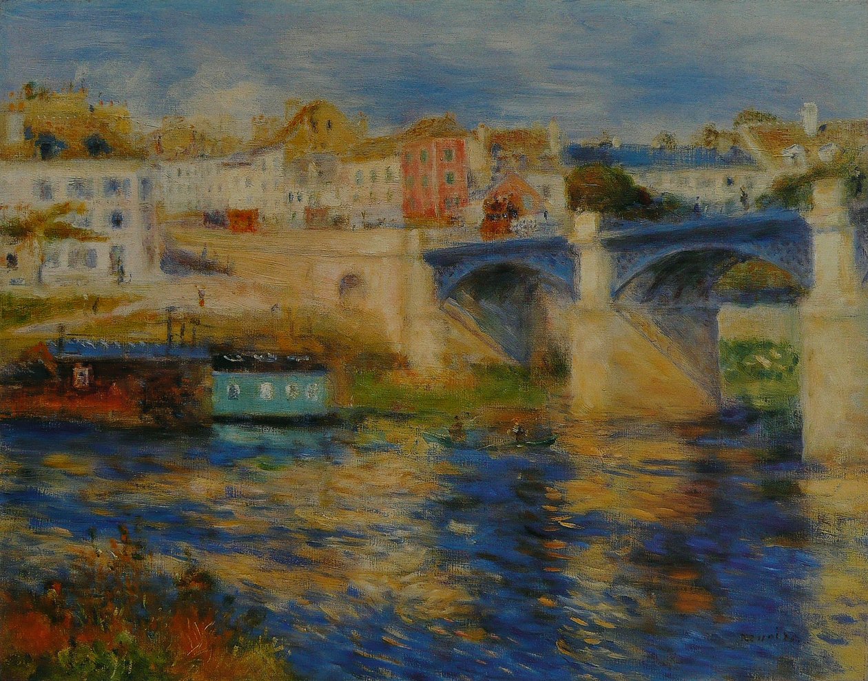 Le Pont de Chatou av Pierre Auguste Renoir