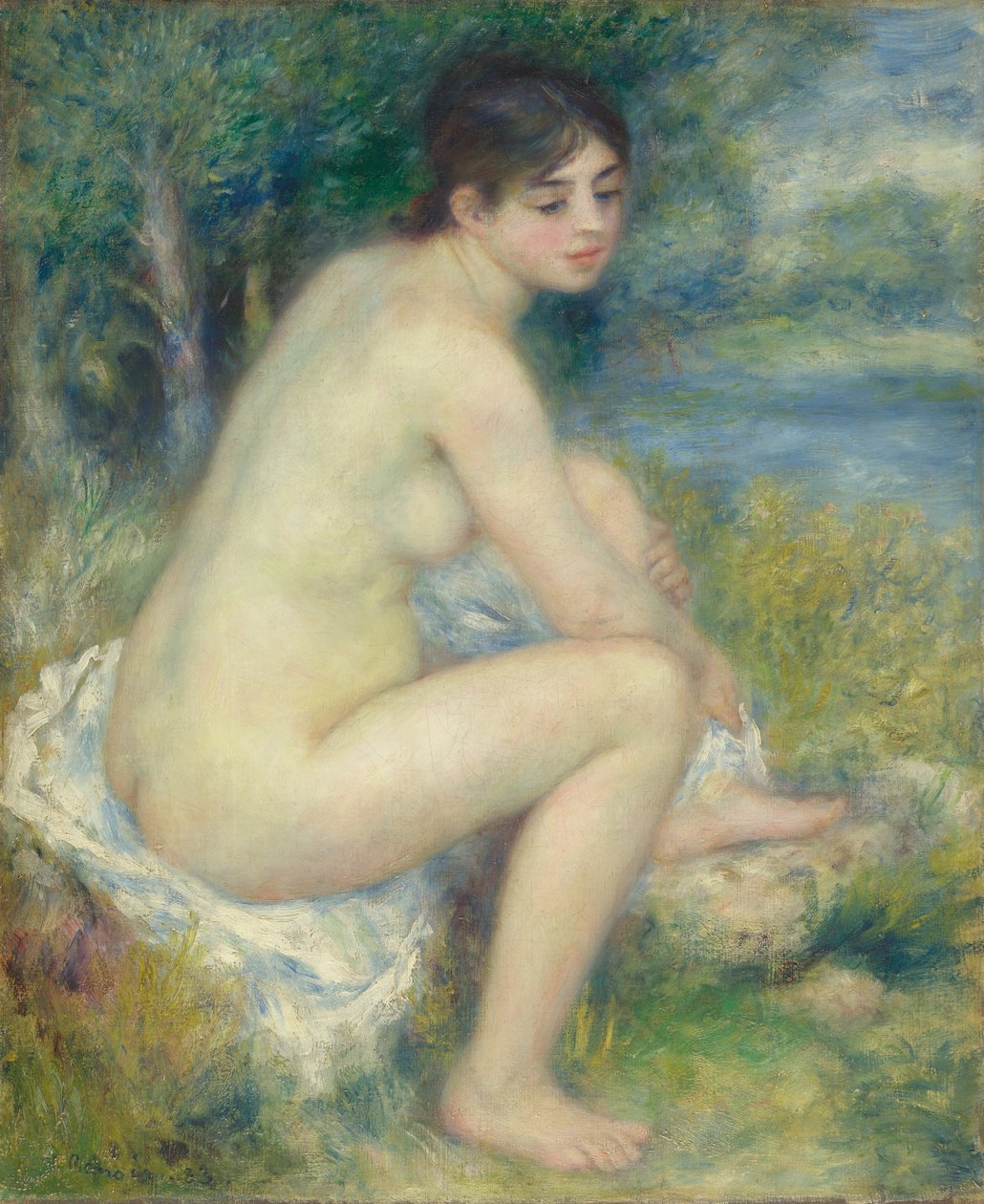 Nude Woman in a landscape av Pierre Auguste Renoir