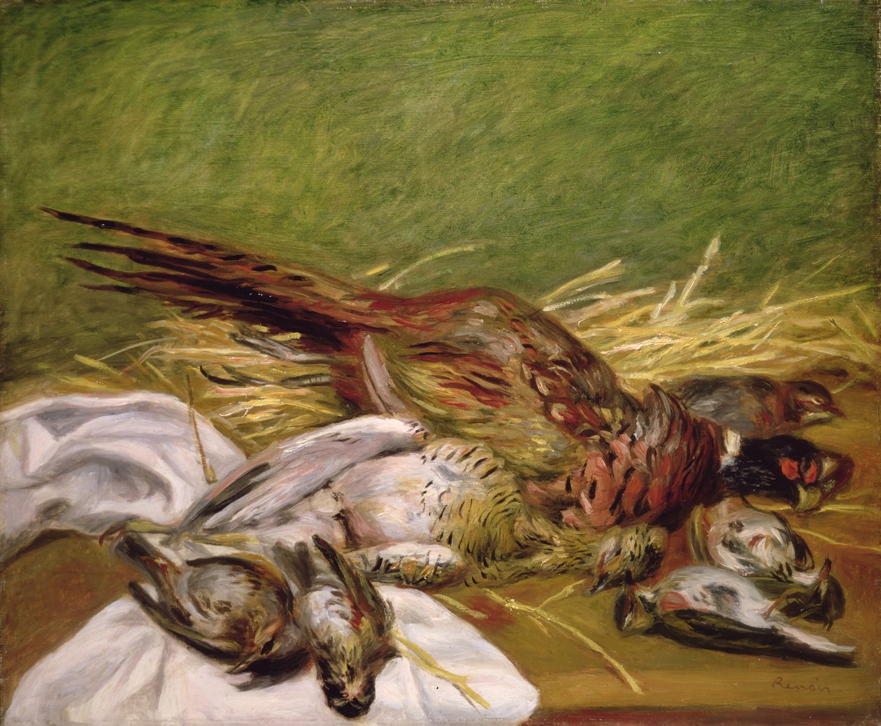 Fasan och trastar, 1902 av Pierre Auguste Renoir